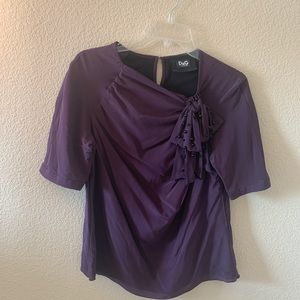 Dolce & Gabbana Purple Vintage Silk Top